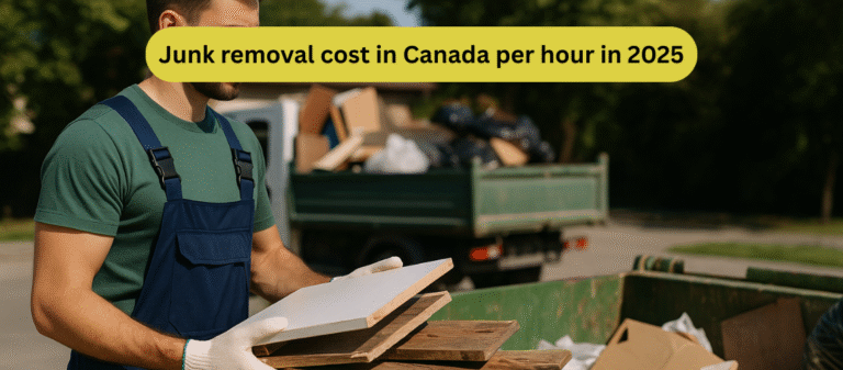 Junk removal cost in Canada per hour in 2025